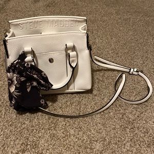 Steve Madden White Crossbody Bag
